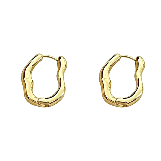 Asymmetric Gold & Silver Earrings